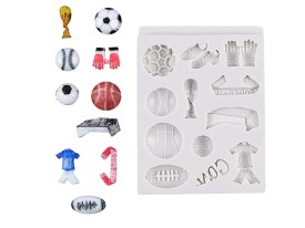 Molde silicona deportes futbol y otros